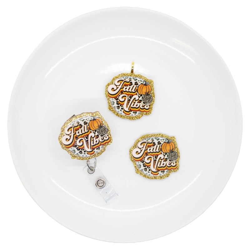 Leopard Fall Vibes Acrylic Accent 41x44mm (Package of 1)
