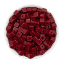 Garnet Solid Square Beads 8mm (Package of Approx. 35 Beads)