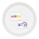 Be the Reason... Someone Smiles Today Silicone Focal Bead 22x30mm (Package of 2)