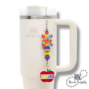 Double Jump Ring Ends Silver Beadable Bar - Add to your project of choice! (Package of 1)