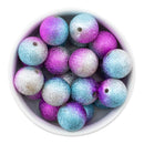 Magenta & Turquoise Stardust Beads 20mm (Package of 10)