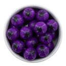 Purple Spider Printed Beads 20mm (Package of 10)
