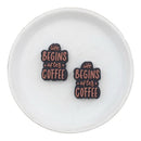 Life Begins After Coffee Focal Bead 31x22mm (Package of 2)