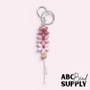 Pink Tones Lentil Flower Keychain Kit