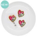 Heart Trio Acrylic Accent 45x42mm (Package of 1)