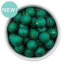 Green Glitter Dust Beads 16mm (Package of 10)
