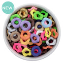 Matte Wavy Large Hole Spacer Bead Color Mix 16x4mm (Package of 20)