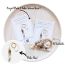 Beige Tones Lentil Flower Lanyard Kit