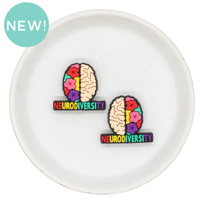 Neurodiversity Silicone Focal Bead 27x30mm (Package of 2)