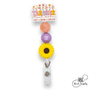 Medium Sunflower Silicone Focal Bead 30mm (Package of 2)