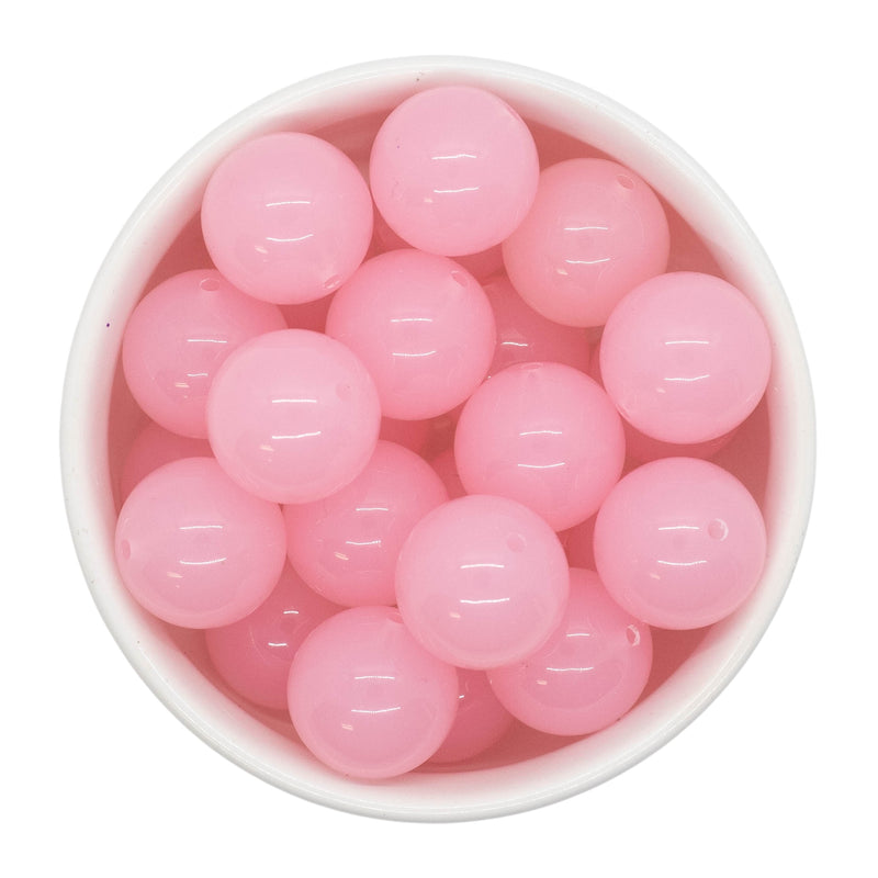 Ballet Pink Jelly Beads 20mm (Package of 10)
