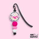 Let Me Read in Peace Silicone Focal Bead 29mm (Package of 2)