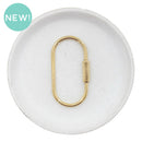 Gold Carabiner Keychain (Package of 1)