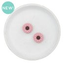 Marvelous Mauve Dahlia Silicone Focal Bead 19mm (Package of 2)