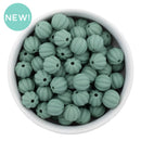 Eucalyptus Solid Pumpkin 12mm Silicone Beads (Package of 10)