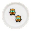 School Bus Silicone Focal Bead 26x25mm (Package of 2)