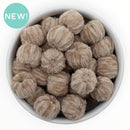 Sand Chantelle Wrapped 16mm Bead (Package of 10)