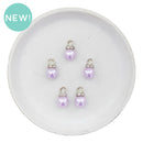 Lavender Faux Pearl Bauble Charm 17x10mm (Package of 5)