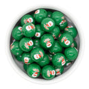 Merry Christmas Santa Printed Beads 16mm (Package of 10)