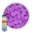 Orchid Rope Edge Silicone Spacer Beads 12x2mm (Package of 20)