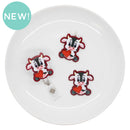 Cow Holding a Heart Acrylic Accent 44mm (Package of 1)
