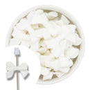 White Bow Bead 33x25mm (Package of 5)