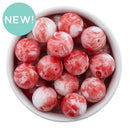 Red Hot Liquid Marble Effect Bead 20mm (Package of 10)