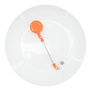 Orange Solid Beadable Badge Reel (Package of 1)
