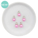 Bubblegum Pink Faux Pearl Bauble Charm 17x10mm (Package of 5)