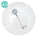 Grey Solid Beadable Badge Reel (Package of 1)