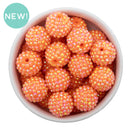 Tangerine Rhinestone Beads 20mm (Package of 10)