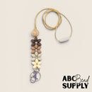 Beige Tones Lentil Flower Lanyard Kit