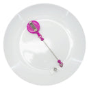 Hot Pink Solid Beadable Badge Reel (Package of 1)