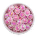 Wild Berry Iridescent Satin Finish Color Core Beads 16mm (Package of 10)