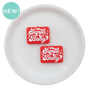 Santa Baby Silicone Focal Bead 22x30mm (Package of 2)