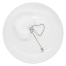 Fuzzy Heart w/Heart Carabiner Beadable Keychains (Package of 1)