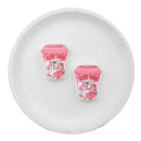Hey Boo Printed To Go Coffee Cup Silicone Focal Bead 30x24mm (Package of 2)