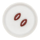 3-D Football Silicone Focal Bead 14x27x13mm (Package of 2)