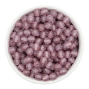 Mauve Super Glitter Beads 8mm (Package of Approx. 50 Beads)