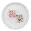 Probably just gonna jingle some of the way, I'm tired Glitter Silicone Focal Bead 30x25mm (Package of 2)