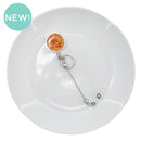 Orange Glitter Beadable Badge Reel (Package of 1)