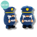 3-D Police Gnome Silicone Focal Bead 31x20x16mm (Package of 2)