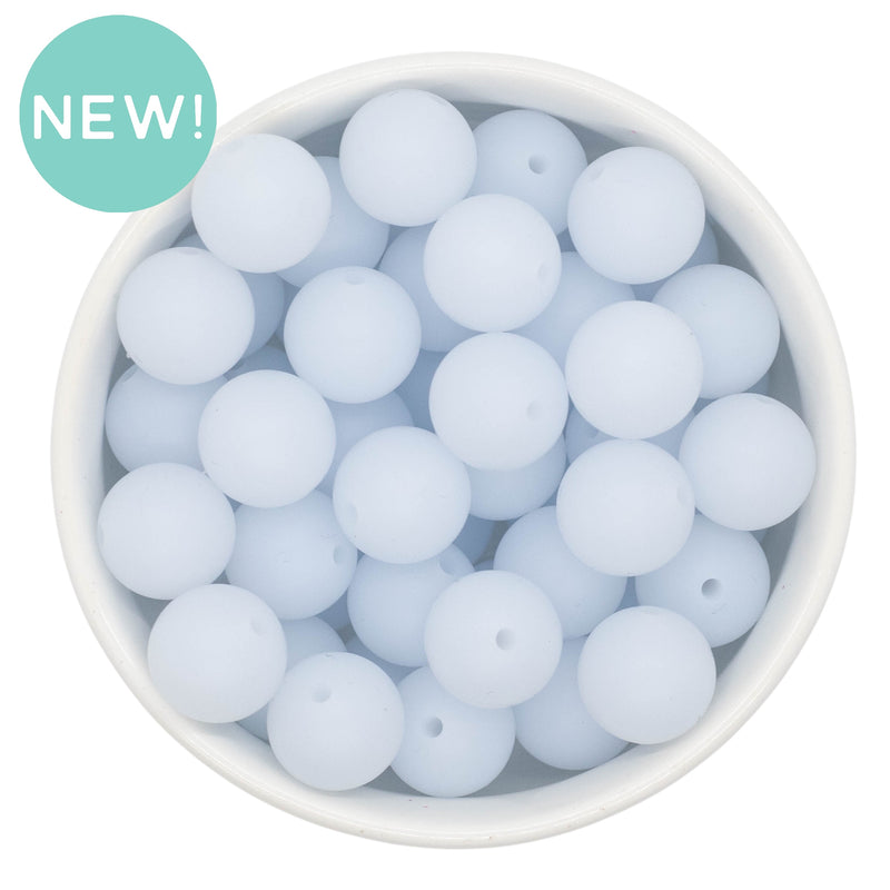 Glow in the Dark Neon Bright White Silicone Beads 15mm (Package of 10)