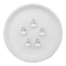 White Faux Pearl Bauble Charm 17x10mm (Package of 5)