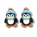 3-D Cozy Penguin Silicone Focal Bead 29x19x14mm (Package of 2)