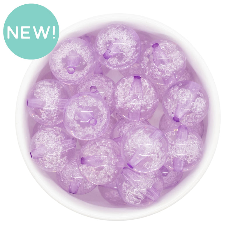 Lavender Bubble Beads 20mm (Package of 10)