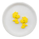 Cartoon Bird Silicone Focal Bead 23x36mm (Package of 2)