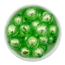 Chartreuse Foil Core Beads 20mm (Package of 10)