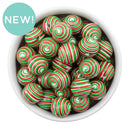 Christmas Spiral Beads 16mm (Package of 10)