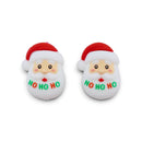 3-D Santa Ho Ho Ho Silicone Focal Bead 29x22x16mm (Package of 2)